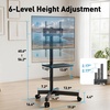 PERLESMITH & Perlegear Rolling TV Stand PSTVMC10 & PGFS08